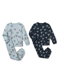 Tchibo - 2 Pyjamas pour enfant - Unisex - taille: 86/92 - bleu/violet/imprim&eacute;