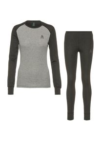 Odlo Active Warm Eco Wäscheset Damen - grau - Gr. S - Polyester