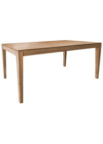 Livetastic Esstisch , Braun , Holz , Wildeiche , massiv , rechteckig , konisch , 90x75x140-225 cm , ausziehbar , Esszimmer, Esstische, Holztische, Massivholztische