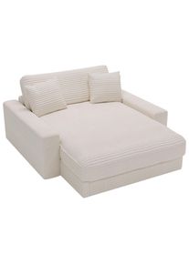 CARRYHOME Xxl-Sessel , Naturfarben , Textil , F&uuml;llung: Schaumstoff, Silikon,Schaumstoff, Silikon , 160x87x190 cm , Wohnzimmer, Sessel, Ohrensessel