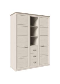 My Baby Lou Babykleiderschrank , Grau, Weiss , Holzwerkstoff , 7 F&auml;cher , 3 Schublade(n) Schubladen , 154x209.2x60.2 cm , Baby- und Kinderm&ouml;bel, Babyzimmer, Babyzimmerserien