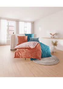 w&auml;schepur Witt Bettw&auml;sche, terra-bedruckt, Gr&ouml;&szlig;e 40x80/135x200 cm, 100% Baumwolle