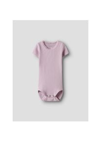 name it, Unisex, Kurzarmbody &raquo;NBFKAB SS BODY NOOS&laquo; Baumwollmischung, Kurzarm, winsome orchid (blank), 50, N-Gr, Body von name it f&uuml;r Unisex