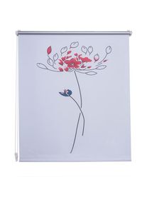 Seitenzugrollo »Druckdesign Blume« verdunkelnd energiesparend ohne Bohren freihängend Klemmfix Rollo Design Blume , Liedeco , Obermaterial: 95%...