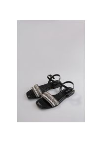 Aniston SHOES , Riemchensandale , Sommerschuh, Sandalette, Glitzersteine - NEUE KOLLEKTION , schwarz , Modische Sandale aus der neuen Aniston...