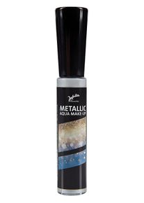 maskworld Metallisches Glitzer-Make-up silber