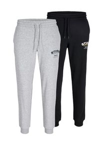 Jack & Jones JACK & JONES Sporthose 'JJJpstgordon Yuki' Herren, dunkelblau / graumeliert / schwarz, Gr&ouml;&szlig;e L