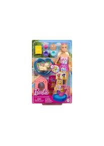 Barbie , Anziehpuppe »Puppy Pool Party Aloha Blonde«