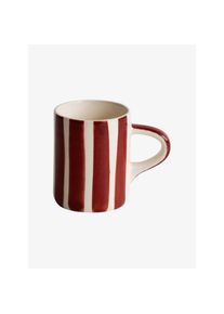 Musango Tasse Espresso raye rouge fonce