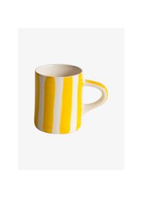 Musango Tasse Espresso dunkelgelb gestreift