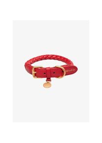 Duepuntootto Ferdinando Halsband Leder rot