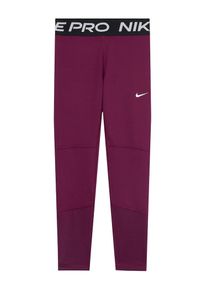 Nike, Femmes Pantalon de sport 'Pro', bordeaux / noir / blanc