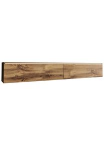P & B Lowboard , Eiche Wotan , Kunststoff , kaltweiss , 180x30x33 cm , Fsc, Made in EU , stehend, h&auml;ngend, Beleuchtung, in verschiedenen Holzdekoren erh&auml;ltlich , Wohnzimmer, TV M&ouml;bel, Lowboards, Lowboards stehend