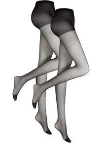 Feinstrumpfhose 20 DEN (2er Pack) in schwarz, Gr&ouml;sse 36/38 (S), bonprix