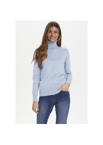 Saint Tropez , Rollkragenpullover »J2046, MilaSZ Rollneck« Feinstrick mit Viskose, Classic fit , blau , Kuscheliger Rollkragenpullover von Saint...