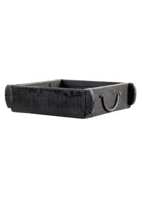 Holzkiste »alte Backsteinform doppelt« , schwarz , Chic Living