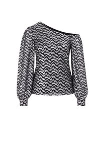 WE Fashion Bluse Damen Gr&ouml;&szlig;e XS grau / schwarz