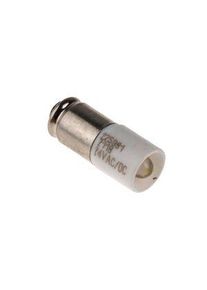 realspace Pro RS PRO White LED Indicator Lamp, 24V ac/dc, Midget Groove Base, 6mm Diameter, 2070mcd - 225981