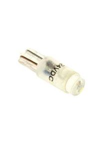 realspace Pro RS PRO White LED Indicator Lamp, 24V ac/dc, Wedge Base, 5.75mm Diameter, 900mcd - 209377