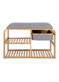 Sitzbank»LeitmotivDure45x695«Holzart:Bambus(China) , grau