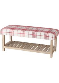 Sitzbank »Larusa Holz/Leinen« , rot , Boltze
