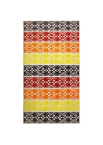 Jelmoli Strandtuch &raquo;Ornato, Velours Jacquard&laquo;, orange, Jacquard-Velours, Obermaterial: 100% Baumwolle, 1 Stk.
