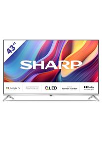 Sharp , QLED-Fernseher »QLED GOOGLE TV, 43 ZOLL« 108 cm/43 ′′ , schwarz , Google Assistant