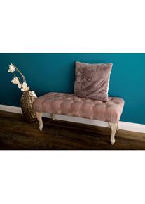 Bettbank »Senna« 1 Stk. tlg. Polsterbank mit Knopfheftung und gedrechselten Beinen , lila , My Flair