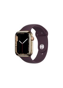 Apple , Smartwatch &raquo;Serie 7, GPS, 45 mm Edelstahlgeh&auml;use mit Sportarmband&laquo; ( ) Watch OS , lila