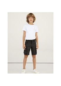 name it , Jugendliche , Cargobermudas &raquo;NKMRYAN REG TWI L SHORTS 6776-BA NOOS&laquo; Baumwollmischung, Stretch, Cargotaschen , schwarz , Cargoshorts von...