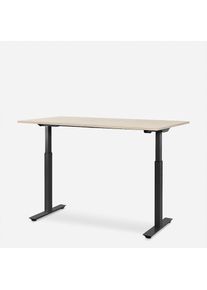 &raquo;WRK21SchreibtischSmart120x80cmH&ouml;henverstellbarMandalAhorn/Schwarz&laquo;() , braun