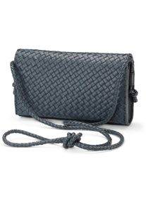 Allan K Damen-Handtasche geflochten dunkelblau