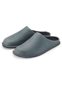Gottstein Unisex-Lederpantoffel Blaugrau 38