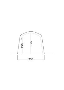 Tunnelzelt »Elmdale 3PA« 3 Personen , grau , Outwell