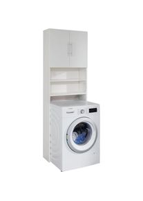 Waschmaschinenumbauschrank »Banta« Waschmaschinenschrank im zeitlosen Weiss - Masse (B/T/H) 64/25/190 cm , weiss , Inosign