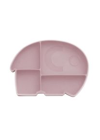 Teller»sebraFantoderElefant« , rosa