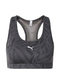Puma Sport-BH '4KEEPS' Damen, dunkelgrau / schwarz / weiß, Größe XL