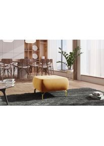 Sit & More Polsterhocker »Orient 1« goldfarbene Metallfüsse , goldfarben , sit&more