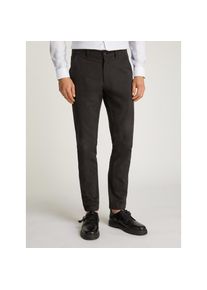 Calvin Klein, Herren, Chinohose &raquo;SATEEN STRETCH SLIM CHINO&laquo; mit Logopatch, ck schwarz, 33, L&auml;nge 32, Hose von Calvin Klein Menswear