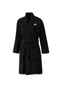 Adidas Bademantel Herren - schwarz - Gr. S - Baumwolle