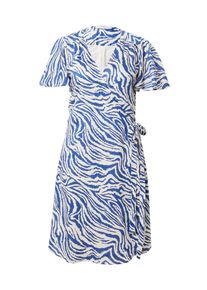 DEDICATED., Femmes Robe, bleu roi / blanc