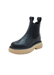 EDITED Stiefelette 'Rea' Damen, sand / schwarz, Größe 40