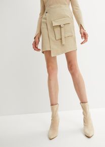 Jupe utility en beige, Taille 42, 98% coton, Couleur/Motif: sable clair, bonprix