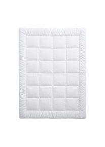 Billerbeck Ganzjahresduvet , Weiss , Textil , Füllung: Polyester, Faserbällchen , 160x210 cm , Made in Switzerland , Heimtextilien, Kopfkissen &