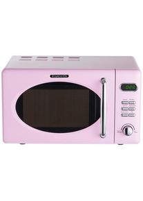 Wolkenstein Mikrowelle , Pink , Metall , 46x26x37 cm , Auftaufunktion, Auftaufunktion nach Gewicht oder Zeit, Garraumbeleuchtung, Digitaldisplay , Küchen, Küchenelektrogeräte, Mikrowellen