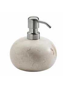 Aquanova Seifenspender , Creme , Stein , 12x13.3 cm , Metallpumpe , Badaccessoires, Seifenspender