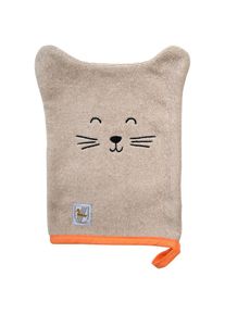 Dyckhoff, Waschhandschuh &raquo;Katze&laquo;, greige, Frottier, B/L: 16 cm x 21 cm