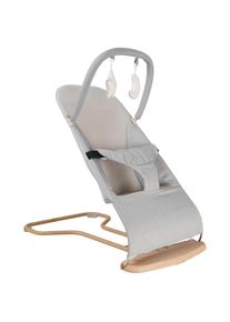 Jimmylee Schaukelwippe , Hellgrau , Textil , 67x39x40 cm , SGS-geprüft , Bezug abnehmbar, Bezug waschbar, zusammenklappbar , Baby- und Kindermöbel, Babyzimmer, Babywippen & Babyschaukeln