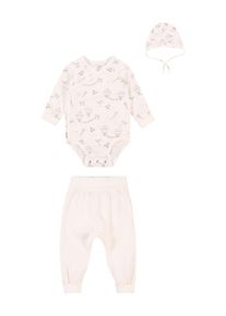 Lindex, Set, bleu clair / noisette / gris / blanc cassé