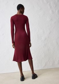 Strickkleid aus Merinowolle in rot, Gr&ouml;sse 44/46 (L), bonprix